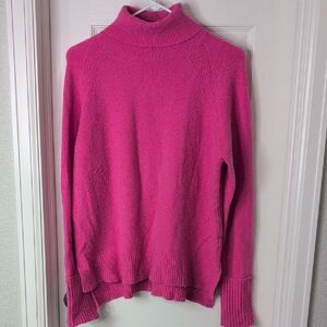 J. Crew Pink Turtleneck Sweater Wool  Alpaca Blend